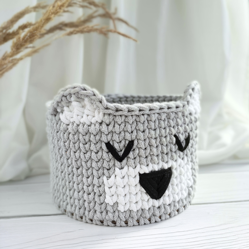 Kosz Bear - jasny szary