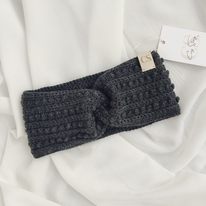 Opaska Perla ciemny szary