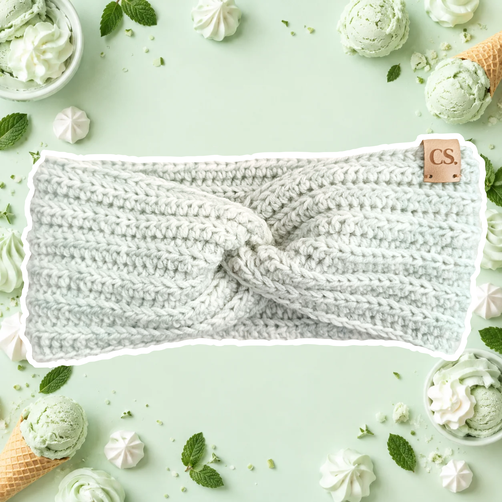 Opaska dziecięca Mint Cream