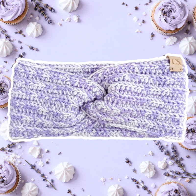 Opaska dziecięca Lavender Cupcake